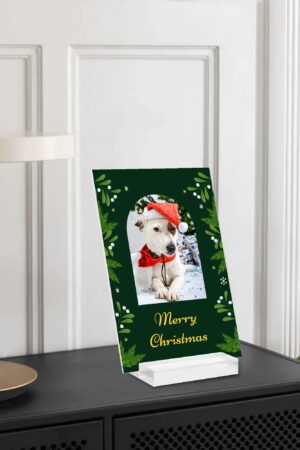 Personalised Name Acrylic Menu Holder Table Signs Stand with Base