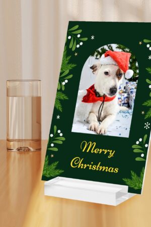 Personalised Name Acrylic Menu Holder Table Signs Stand with Base