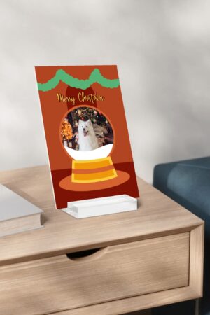 Personalised Name Acrylic Menu Holder Table Signs Stand with Base