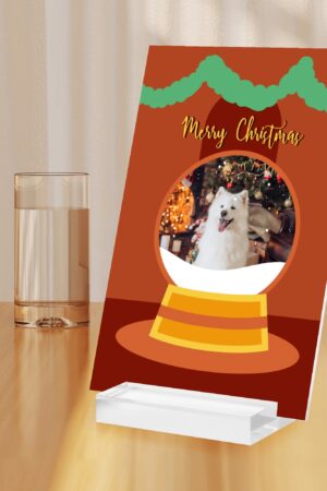 Personalised Name Acrylic Menu Holder Table Signs Stand with Base