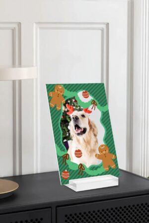 Personalised Name Acrylic Menu Holder Table Signs Stand with Base