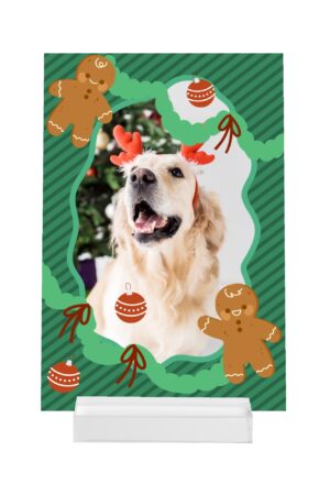 Personalised Name Acrylic Menu Holder Table Signs Stand with Base