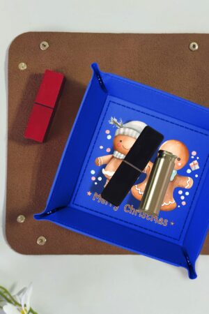 Custom Designs for PU Leather Valet Tray with Jewelry Key Coin Glasses Tray