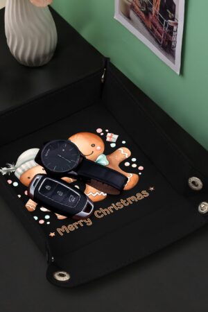 Custom Designs for PU Leather Valet Tray with Jewelry Key Coin Glasses Tray