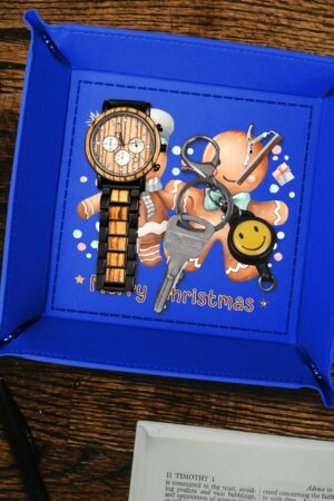 Custom Designs for PU Leather Valet Tray with Jewelry Key Coin Glasses Tray