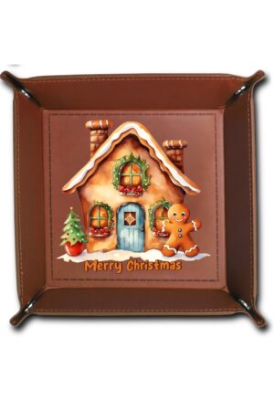 Custom Designs for PU Leather Valet Tray with Jewelry Key Coin Glasses Tray