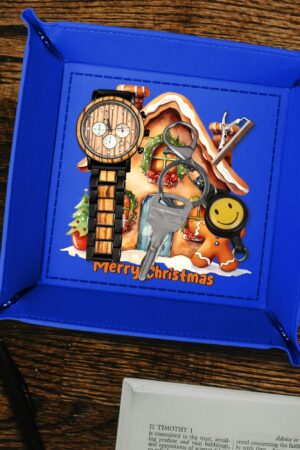 Custom Designs for PU Leather Valet Tray with Jewelry Key Coin Glasses Tray