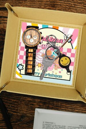 Custom Designs for PU Leather Valet Tray with Jewelry Key Coin Glasses Tray