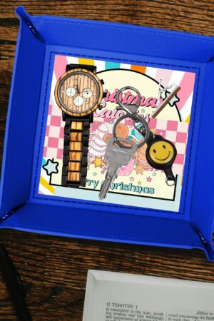 Custom Designs for PU Leather Valet Tray with Jewelry Key Coin Glasses Tray