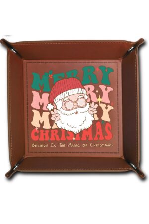 Custom Designs for PU Leather Valet Tray with Jewelry Key Coin Glasses Tray