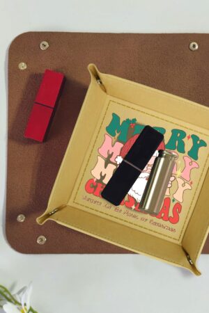 Custom Designs for PU Leather Valet Tray with Jewelry Key Coin Glasses Tray