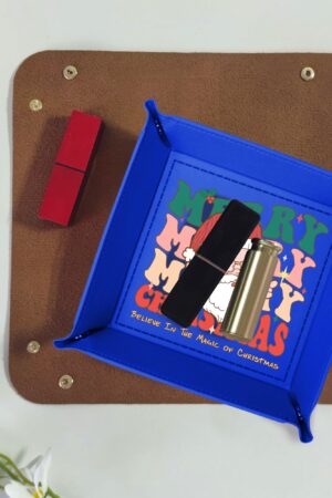 Custom Designs for PU Leather Valet Tray with Jewelry Key Coin Glasses Tray