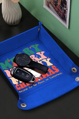 Custom Designs for PU Leather Valet Tray with Jewelry Key Coin Glasses Tray