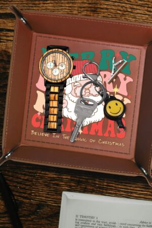 Custom Designs for PU Leather Valet Tray with Jewelry Key Coin Glasses Tray