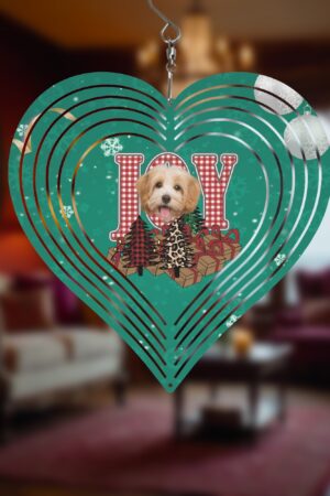 Heart Hanging Wind Spinner for Garden Decor Wedding Party