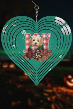 Heart Hanging Wind Spinner for Garden Decor Wedding Party