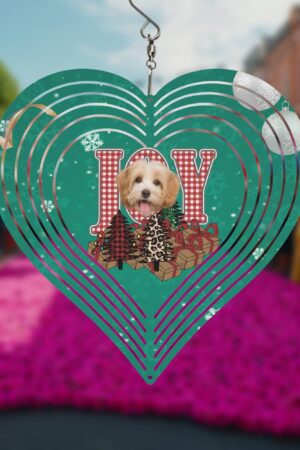 Heart Hanging Wind Spinner for Garden Decor Wedding Party