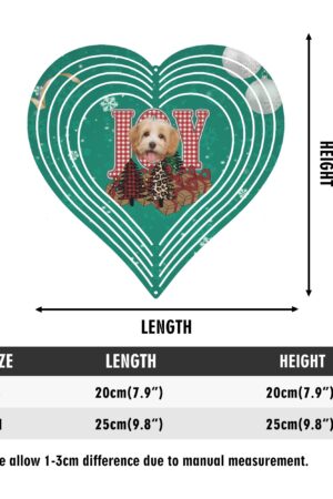 Heart Hanging Wind Spinner for Garden Decor Wedding Party