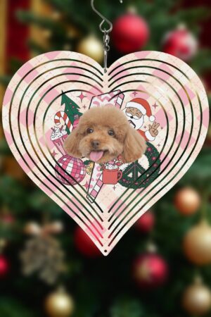 Heart Hanging Wind Spinner for Garden Decor Wedding Party