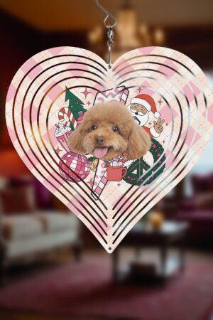 Heart Hanging Wind Spinner for Garden Decor Wedding Party