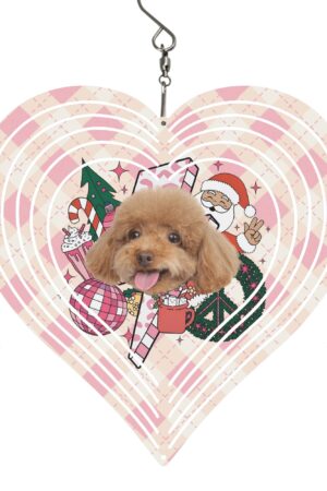 Heart Hanging Wind Spinner for Garden Decor Wedding Party