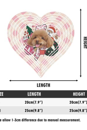 Heart Hanging Wind Spinner for Garden Decor Wedding Party