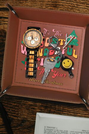 Custom Designs for PU Leather Valet Tray with Jewelry Key Coin Glasses Tray