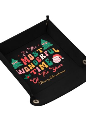 Custom Designs for PU Leather Valet Tray with Jewelry Key Coin Glasses Tray