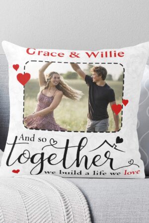 Personalized Pillow Case Cushion Cover 5 Square Sizes