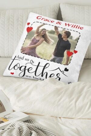 Personalized Pillow Case Cushion Cover 5 Square Sizes