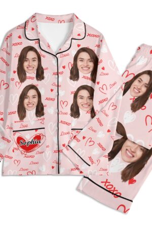 Unisex Long Sleeve Adult Nightwear Pajama Set