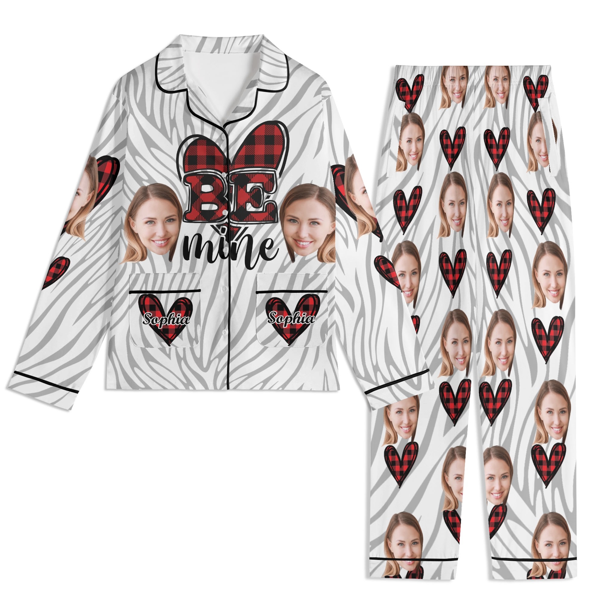 Unisex Long Sleeve Adult Nightwear Pajama Set - Image 2