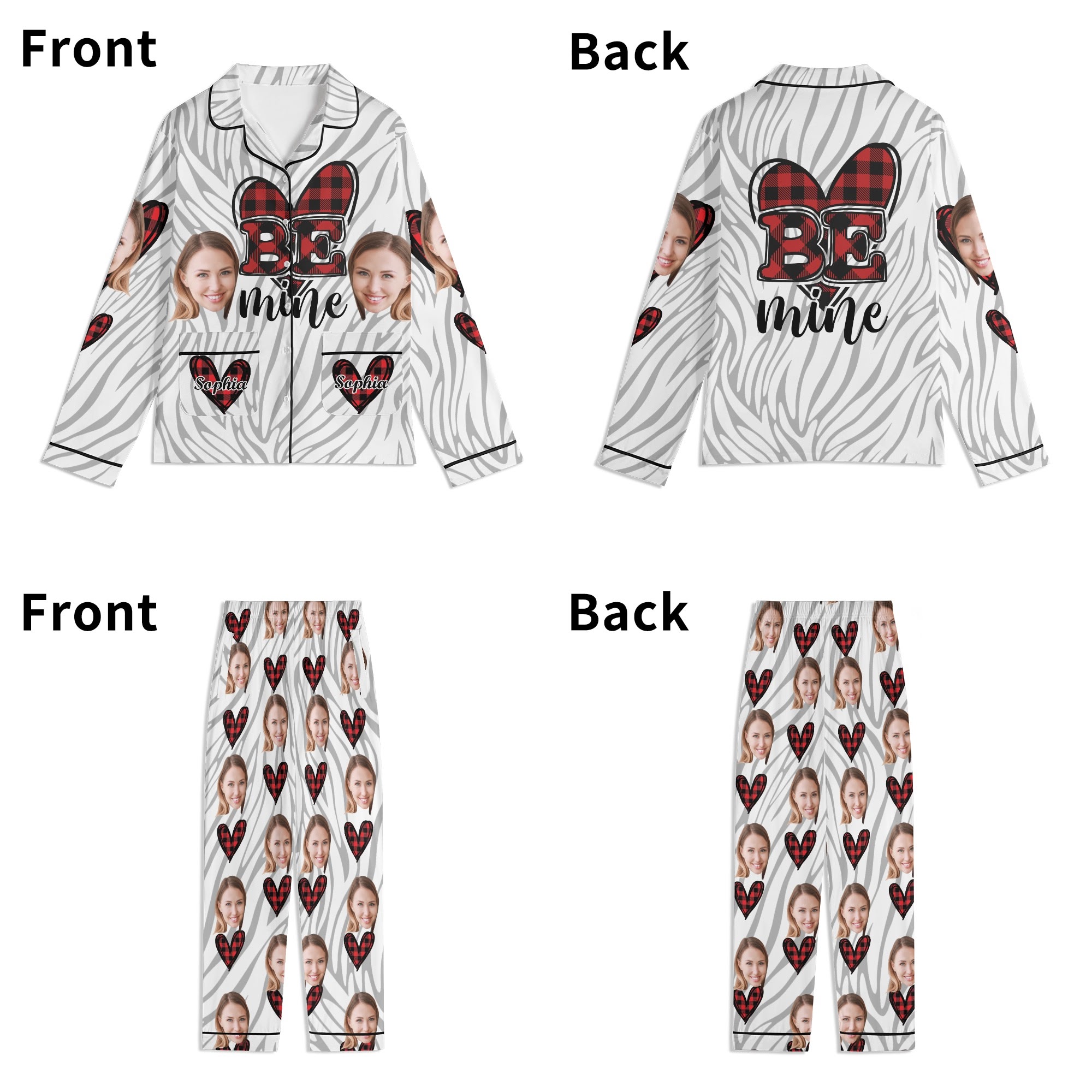 Unisex Long Sleeve Adult Nightwear Pajama Set - Image 11