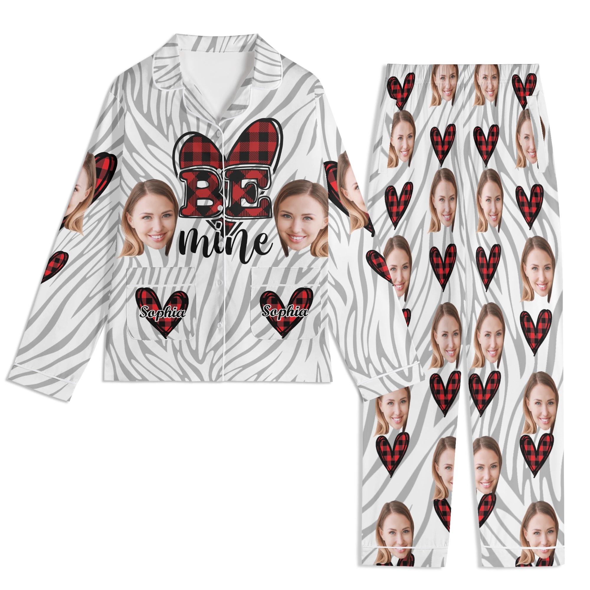 Unisex Long Sleeve Adult Nightwear Pajama Set - Image 14