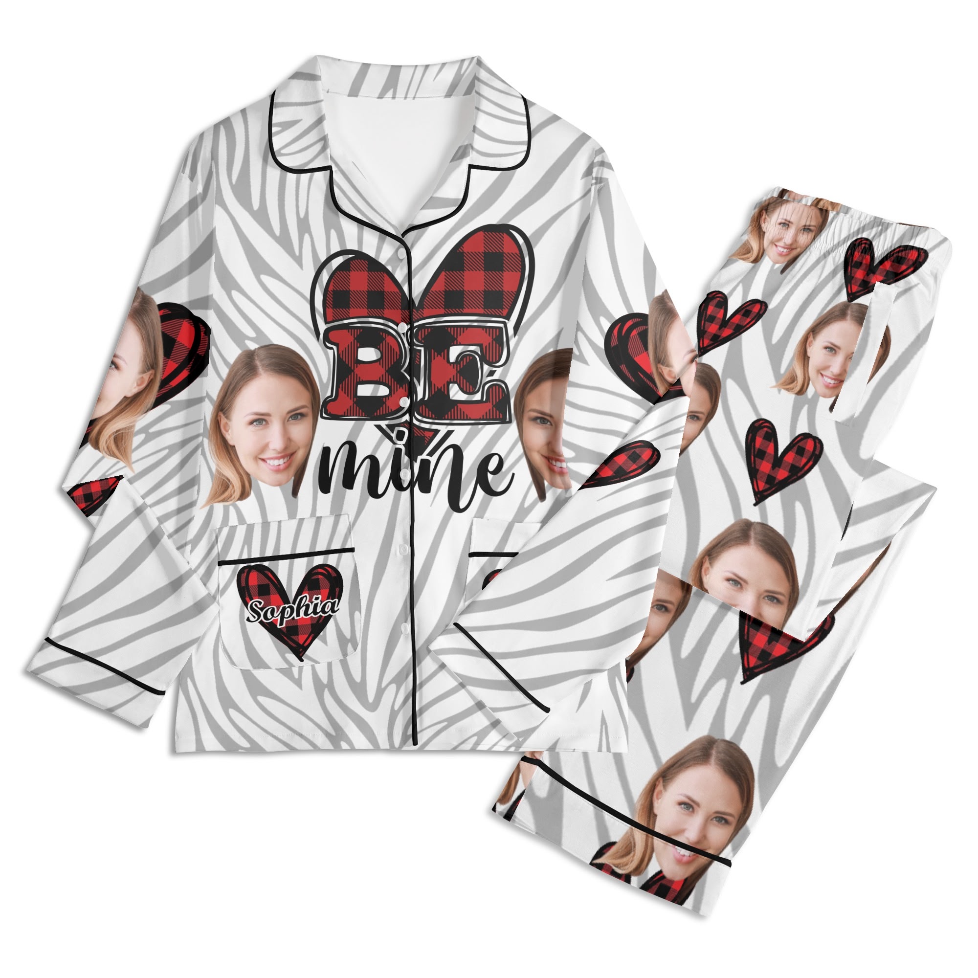 Unisex Long Sleeve Adult Nightwear Pajama Set - Image 4