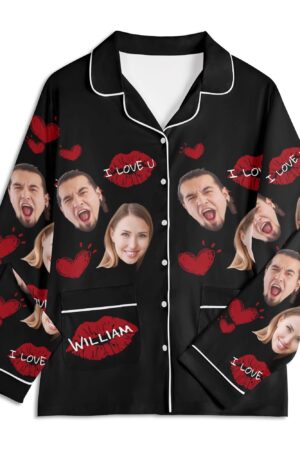 Unisex Long Sleeve Adult Nightwear Pajama Set