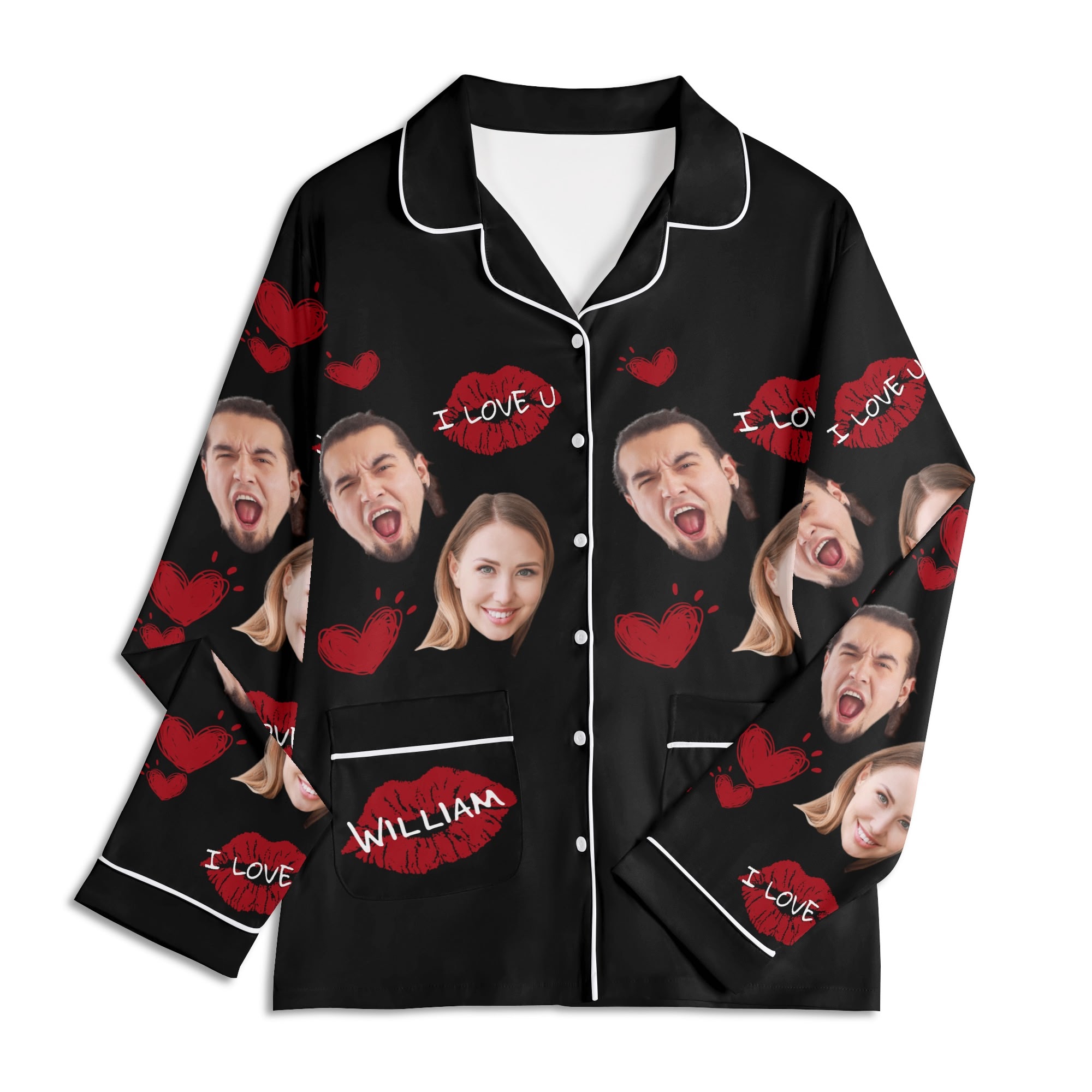 Unisex Long Sleeve Adult Nightwear Pajama Set - Image 18