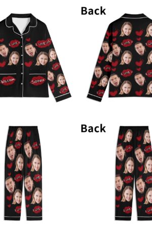 Unisex Long Sleeve Adult Nightwear Pajama Set