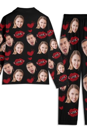 Unisex Long Sleeve Adult Nightwear Pajama Set