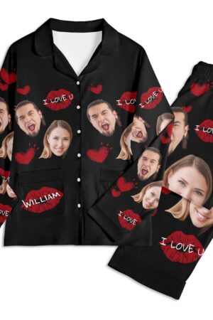 Unisex Long Sleeve Adult Nightwear Pajama Set