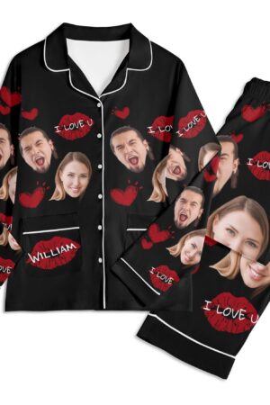 Unisex Long Sleeve Adult Nightwear Pajama Set