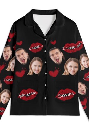 Unisex Long Sleeve Adult Nightwear Pajama Set