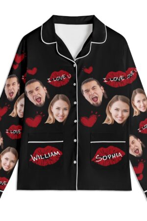 Unisex Long Sleeve Adult Nightwear Pajama Set