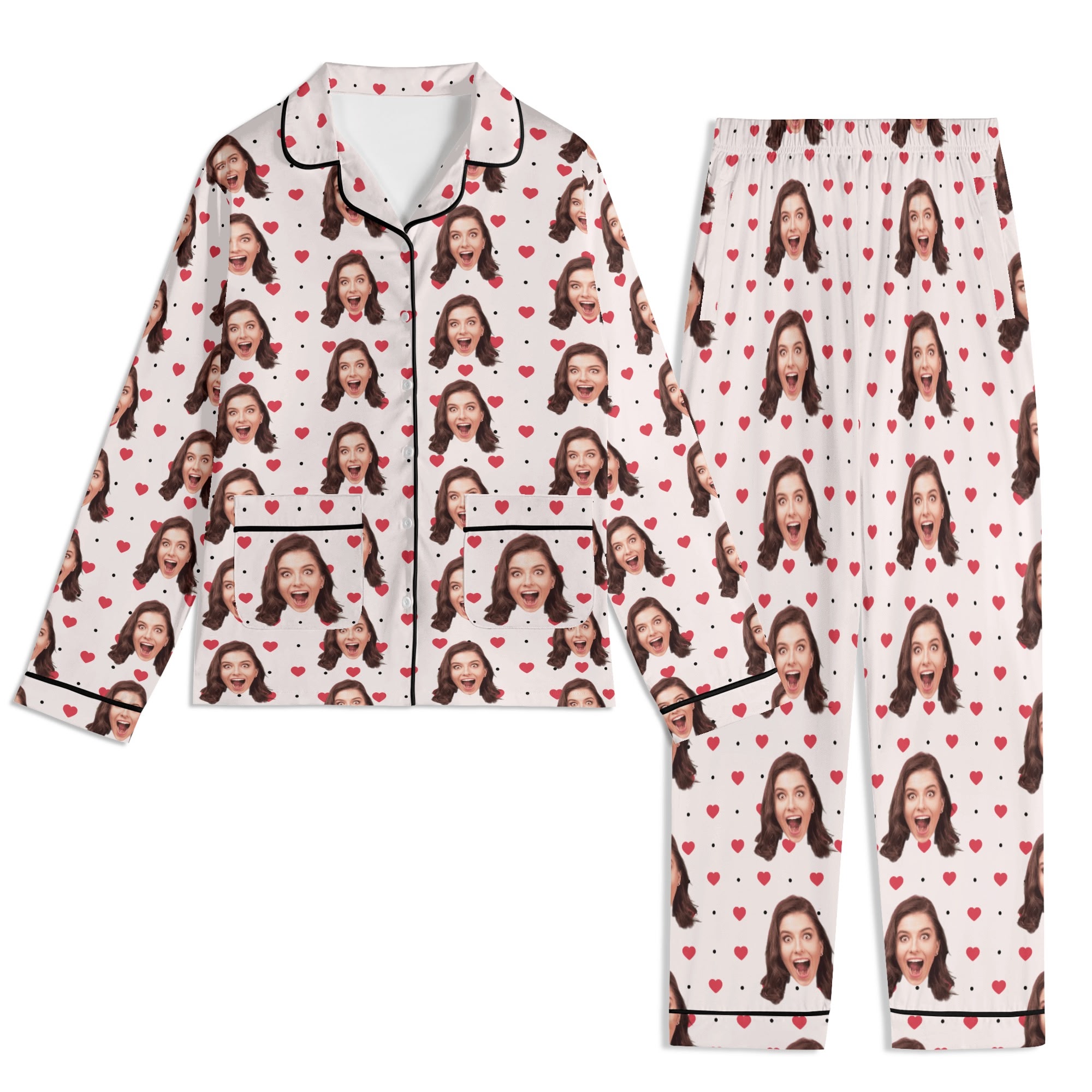 Unisex Long Sleeve Adult Nightwear Pajama Set - Image 2