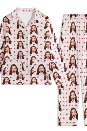 Unisex Long Sleeve Adult Nightwear Pajama Set