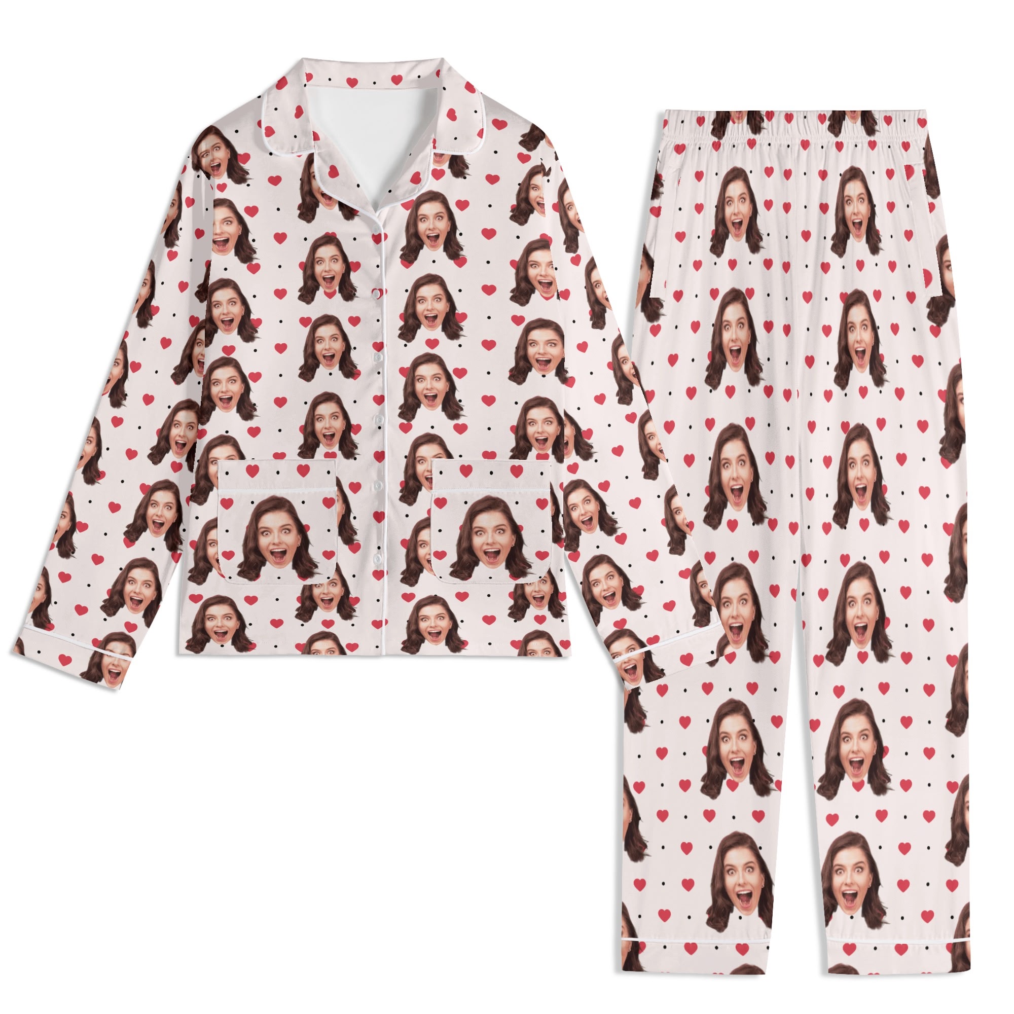 Unisex Long Sleeve Adult Nightwear Pajama Set - Image 14