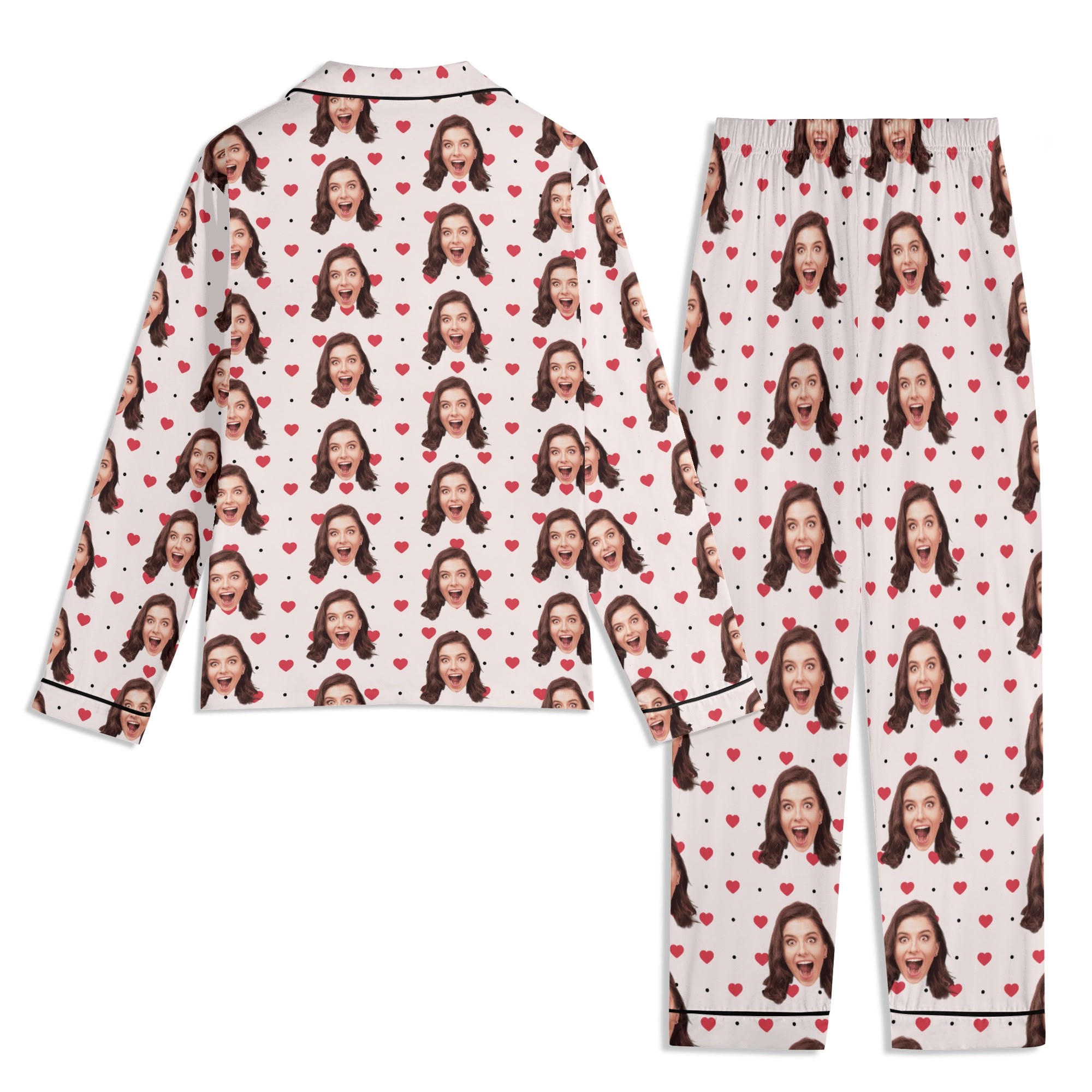 Unisex Long Sleeve Adult Nightwear Pajama Set - Image 3