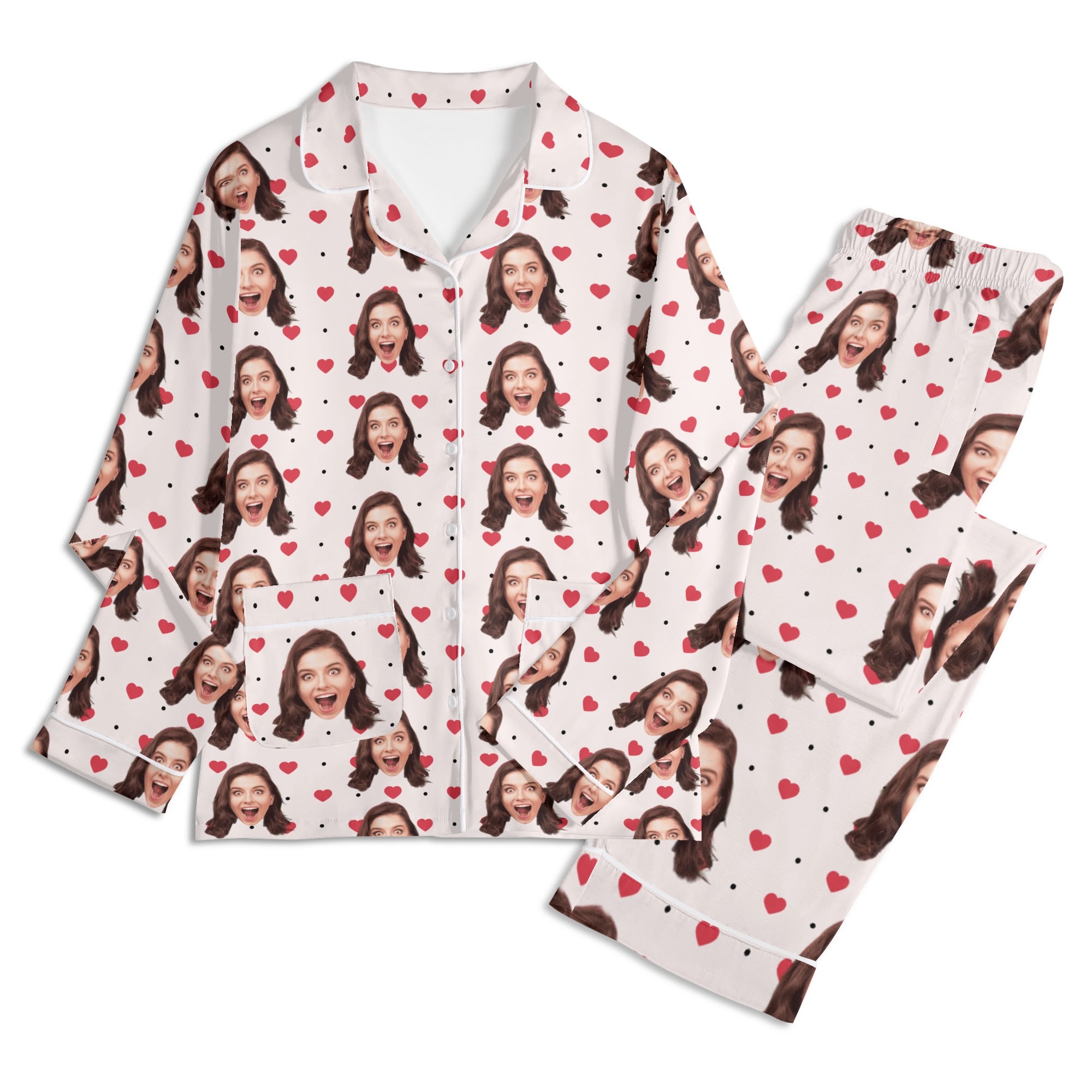 Unisex Long Sleeve Adult Nightwear Pajama Set - Image 16