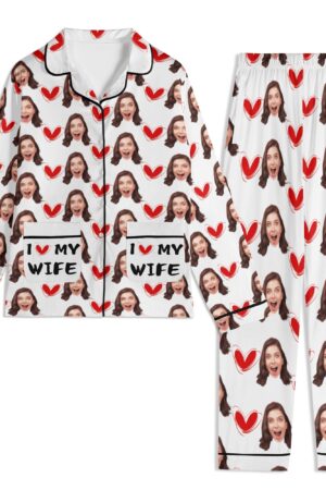 Unisex Long Sleeve Adult Nightwear Pajama Set