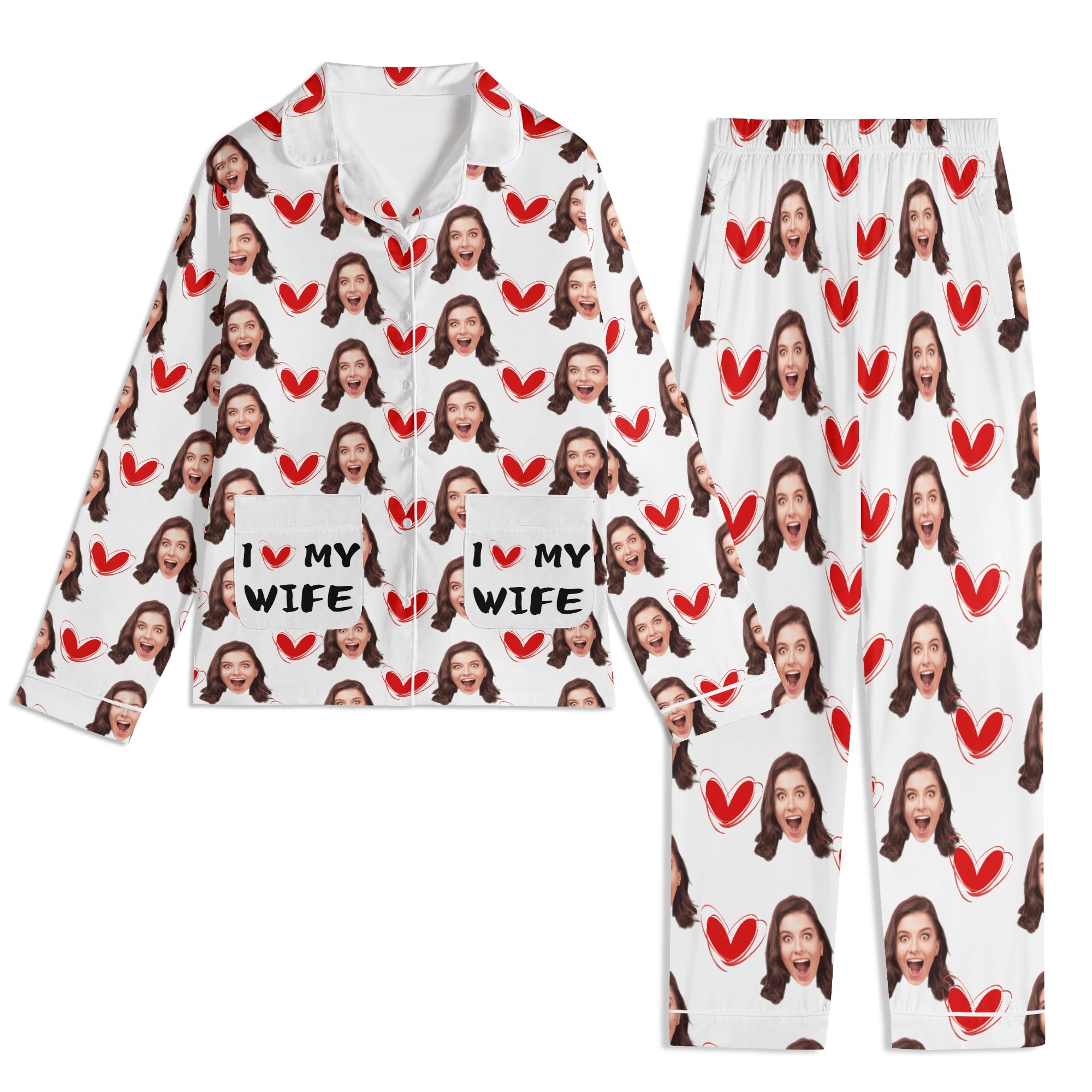 Unisex Long Sleeve Adult Nightwear Pajama Set - Image 14